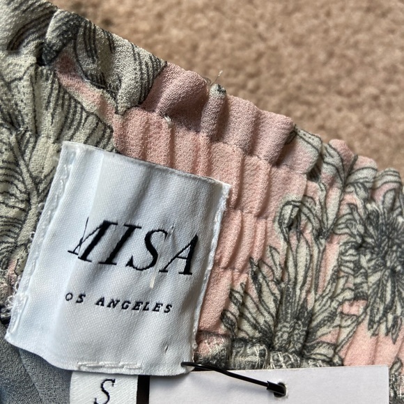 🎉HP🎉NWT MISA Los Angeles Floral Chiffon Marion Tiered Ruffle Mini Skirt Size S - Picture 6 of 9